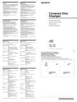 Sony CDX-705 Owner's manual