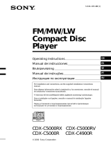 Sony CDX-C5000RX User manual