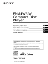 Sony CDX-C8850R Owner's manual