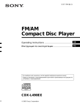 Sony CDX-L490EE User manual