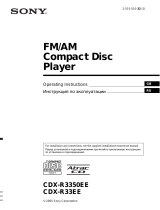 Sony CDX-R3350EE User manual