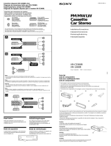 Sony XR-1300R Owner's manual
