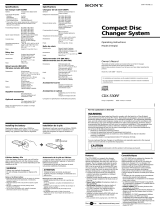 Sony CDX-530RF Owner's manual