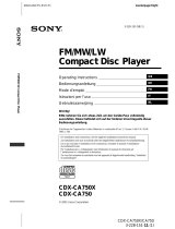 Sony CDX-CA750 Owner's manual