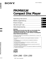 Sony CDX-L350 User manual