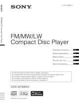 Sony CDX-GT930UI Owner's manual