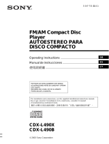 Sony CDX-L490B User manual