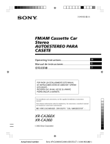 Sony XR-CA360 User manual