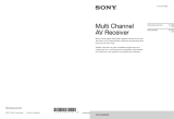 Sony STR-DA5800ES Owner's manual