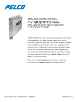 Pelco FTV10 Series Single Digital 10-BIT Video Transmitter Plus Contact Closure Operations Manual