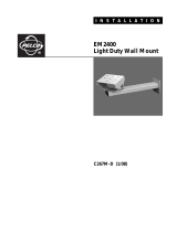 Pelco Light Duty Wall Mount EM 2400 User manual