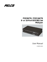 Pelco POE8ATN / POE16ATN Midspan User manual