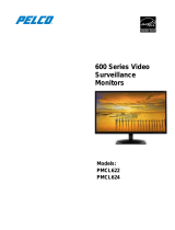 Pelco 600 Series Desktop Monitor User manual
