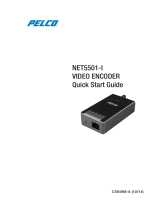 Pelco NET5501-I Network Video Encoder Quick start guide