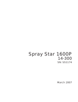 Smithco Spray Star 1600P Owner's manual