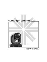 Vari Lite VL2500 SPOT User manual