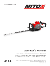 Mitox 600DX Premium Hedgetrimmer User manual