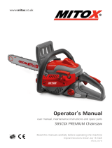 Mitox 385CSX Premium Petrol Chainsaw User manual