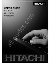 Hitachi CP2125T/S User manual