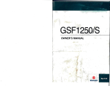 Suzuki GSF1250S Owner's manual