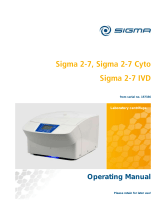 Sigma 2-7 IVD Operating instructions