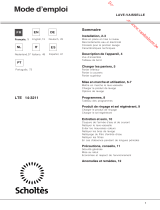 Scholtes LTE 14-3211 Operating Instructions Manual