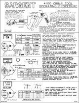 Sargent 4100 Operating Procedure