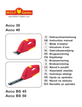 Wolf Garten Accu 40 Owner's manual