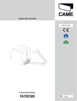 CAME FA70230E Installation guide
