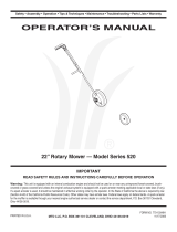 MTD 520 Series User manual