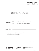 Hitachi ULTRAVISION C50L7 Owner's manual