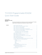 Juniper TCX1000-RDM20 Quick start guide