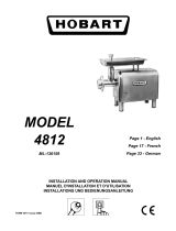 Hobart 4812 Operating instructions