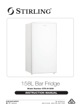 Stirling 158L Bar Fridge User manual