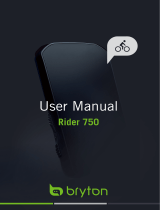 Bryton Rider 750 User manual