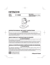 Hitachi S18SB - 7" Disc Sander User manual