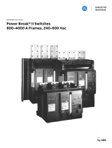ABB Power Break II Switches, 800-4000A Frames, 240-600Vac User manual