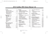 Cadillac SRX 2012 Owner's manual