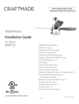Craftmade Waterfront WAT52 Installation guide