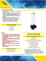 CPS UVC 19 STERI-LAMP User manual