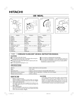 Hitachi UB 18DAL User manual