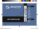 Sigma BIKE COMPUTER 400 User manual