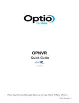Vista Optio OPNVR Quick Manual