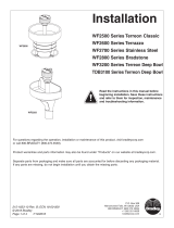 Bradley Stainless Steel WF2700 Series Installation guide