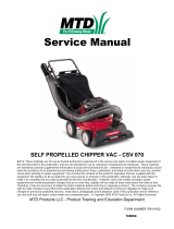 MTD CSV 070 User manual