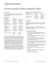EDWARDS Genesis Speaker-Strobe Installation guide