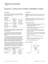EDWARDS Genesis Ceiling Horn-Strobe Installation guide
