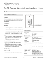 EDWARDS R-LED Remote Alarm Indicator Installation guide