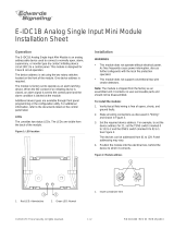 EDWARDS E-IDC1B Analog Single Input Mini Module Installation guide