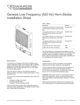 EDWARDS Genesis Low Frequency (520 Hz) Horn-Strobe Installation guide